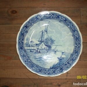 ANTIGUO PLATO DELFTS BOCH-BELGICA