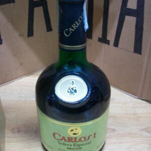 BOTELLA DE BRANDY CARLOS I -SOLERA ESPECiAL-NUEVA-SIN ABRIR-CON SU PRECINTO