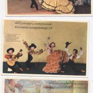 COLECCION DE 8 POSTALES FOLKLORICAS